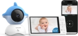 WUUK Video Baby Monitor, 5.5” Baby Monitor with 360 PTZ Col…