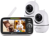 iFamily Split Screen Baby Monitor, Large Display Video Baby …